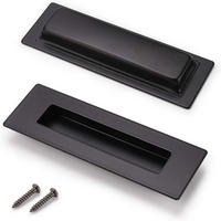 MÖBELGRIFF Schwarz 2er-Set Edelstahl - Multicolor, Metall (15/0.5/0.2cm)