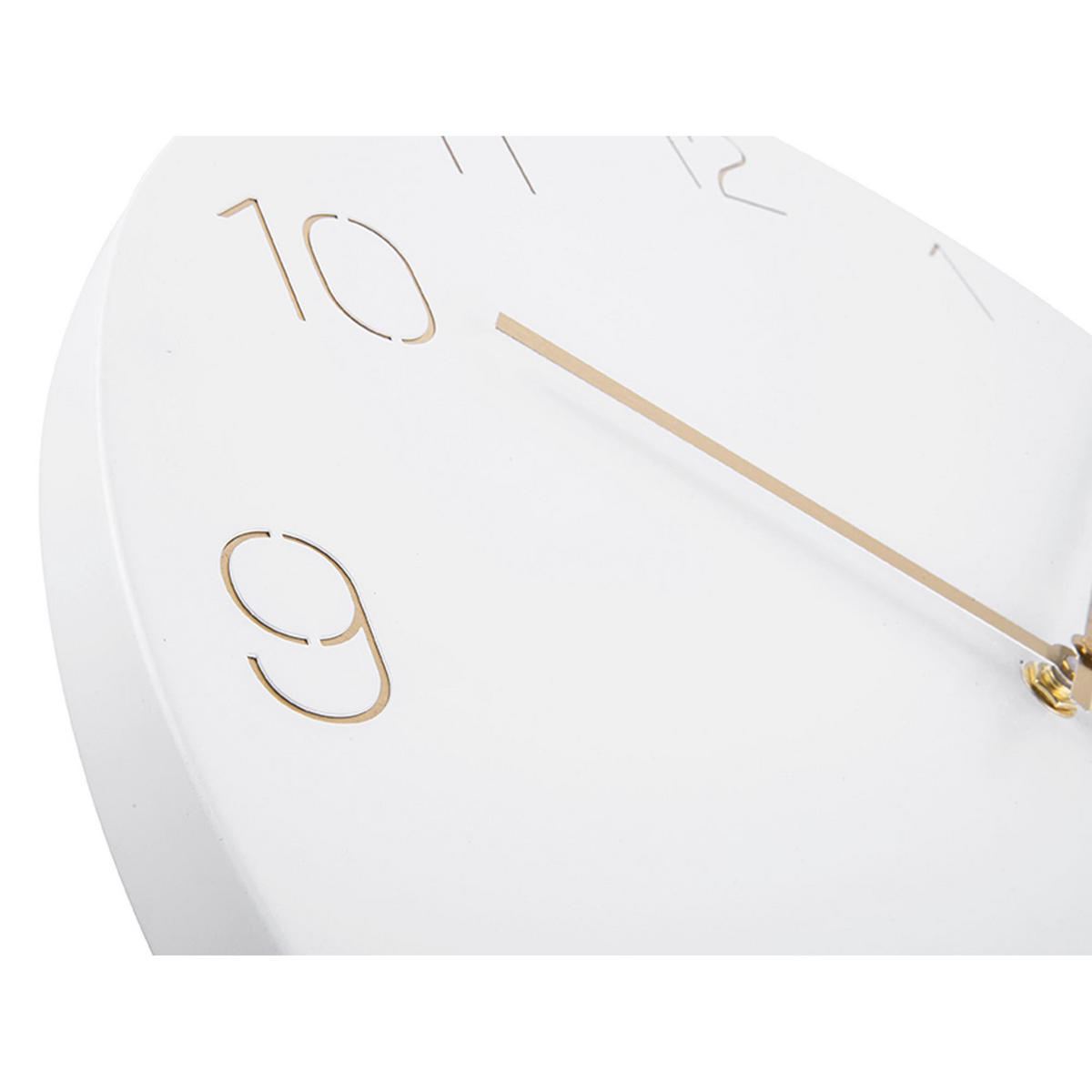 WANDUHR Charm Weiß 40/40/3.5 cm - Weiß, Metall (40/3.5/40cm) - Karlsson