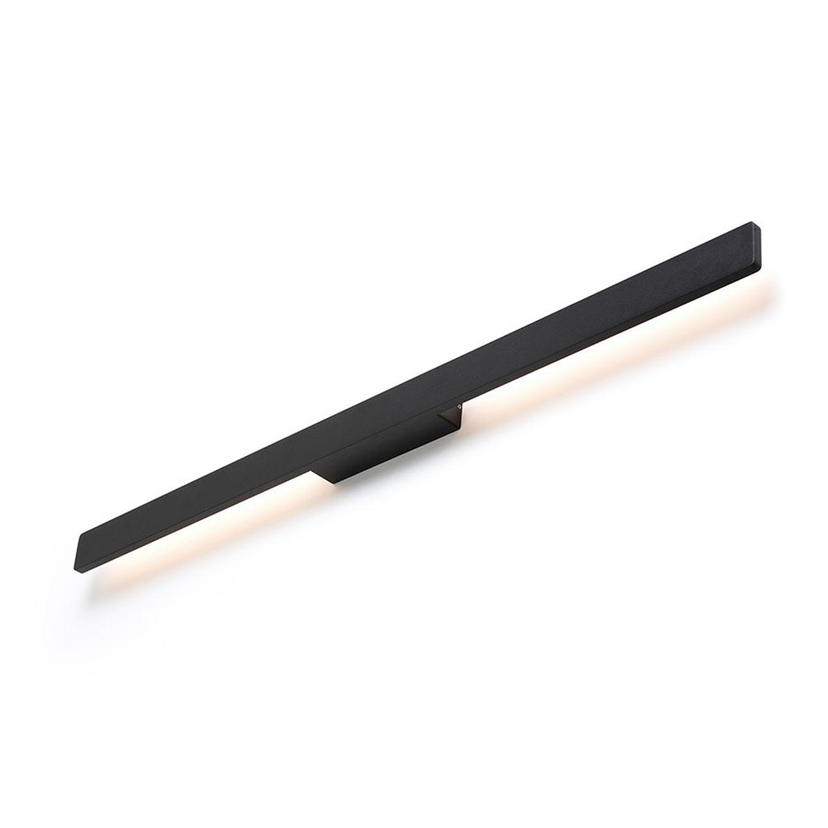 AUSSENLEUCHTE BONAREA 104 Schwarz satiniertes Akryl 18 W IP54 - Schwarz, Kunststoff (104/49/53cm) - Rendl