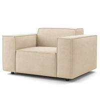 SESSEL - Beige/Schwarz, Kunststoff/Textil (120/70/96cm) - home24