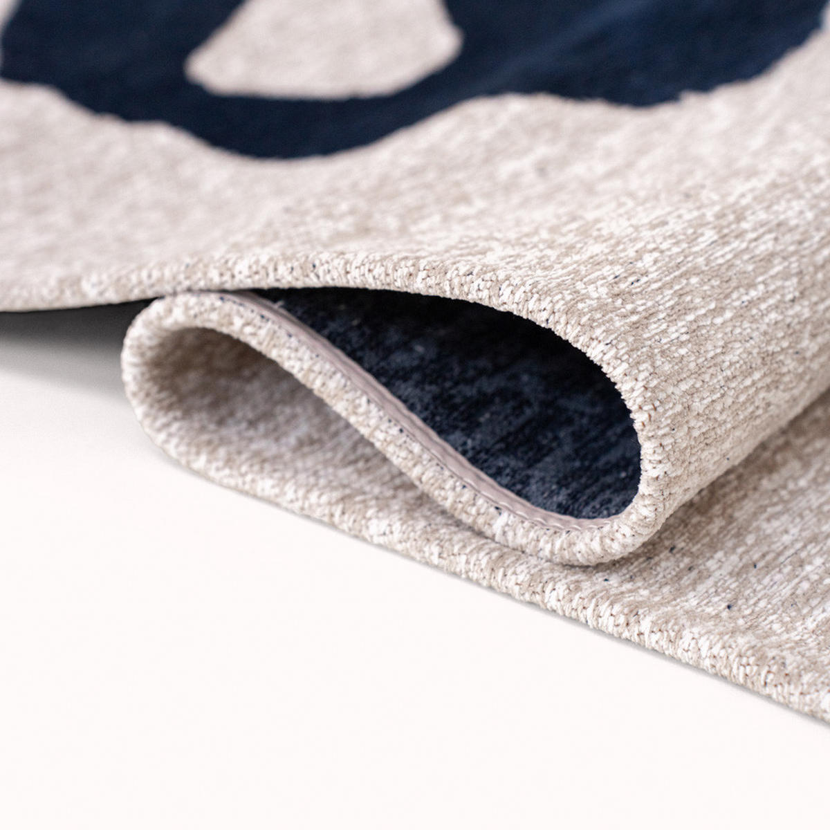 TEPPICH Sea Ink Craft Ribbon 80/150 cm - Blau, Kunststoff/Textil (80/150cm) - Louis De Poortere