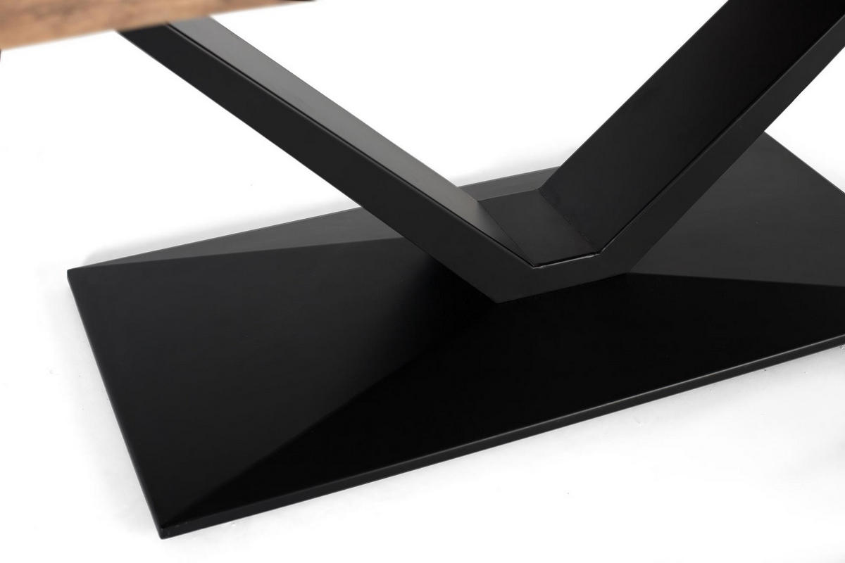 ESSTISCH aus Akazienholz und Metall - Braun, Holz (200/100/77cm) - Giner y Colomer