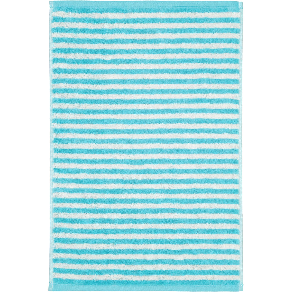 GÄSTETUCH CAMPUS RINGEL 955 TÜRKIS - 41 - Blau, Textil (30/50cm) - Cawoe