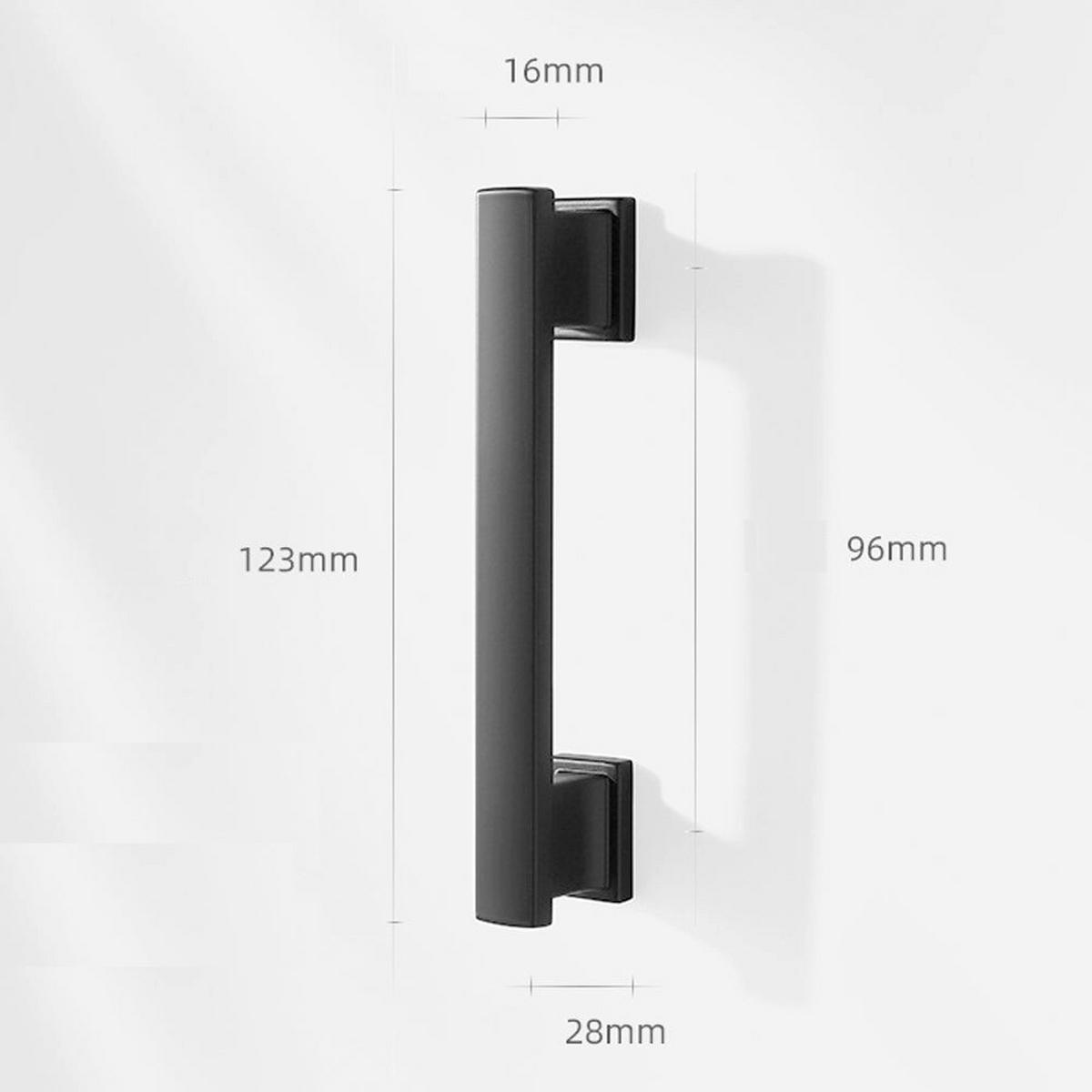 MÖBELGRIFF Schwarz 2er-Set 96 mm Zinklegierung - Schwarz, Metall (0.28/1.6/1.23cm)