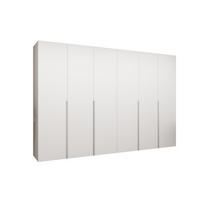 DREHTÜRENSCHRANK 202/300/52 6-türig - Kaschmir/Weiß, Holz (300/202/52cm) - Abiks Möbel