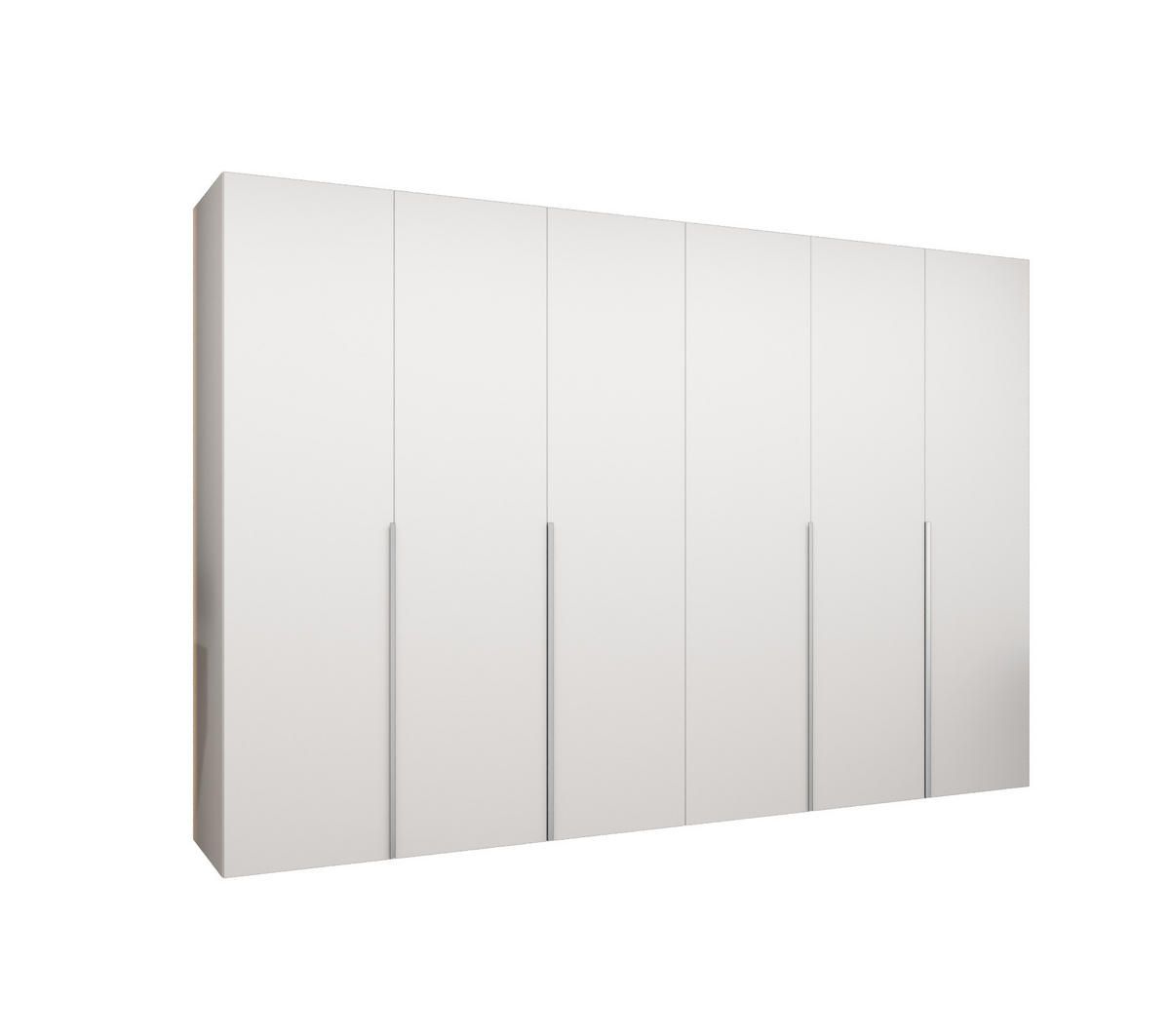 DREHTÜRENSCHRANK 202/300/52 6-türig - Kaschmir/Weiß, Holz (300/202/52cm) - Abiks Möbel