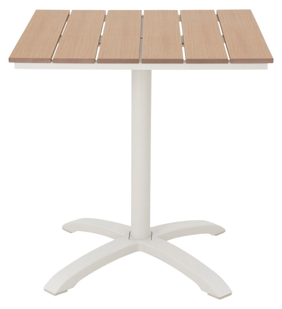 CAFÉTISCH, Mads, Teak, Metall, 70 x 70 x 72 cm - Teakfarben, Metall (70/70/72cm) - ebuy24