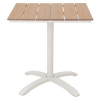 CAFÉTISCH, Mads, Teak, Metall, 70 x 70 x 72 cm - Teakfarben, Metall (70/70/72cm) - ebuy24