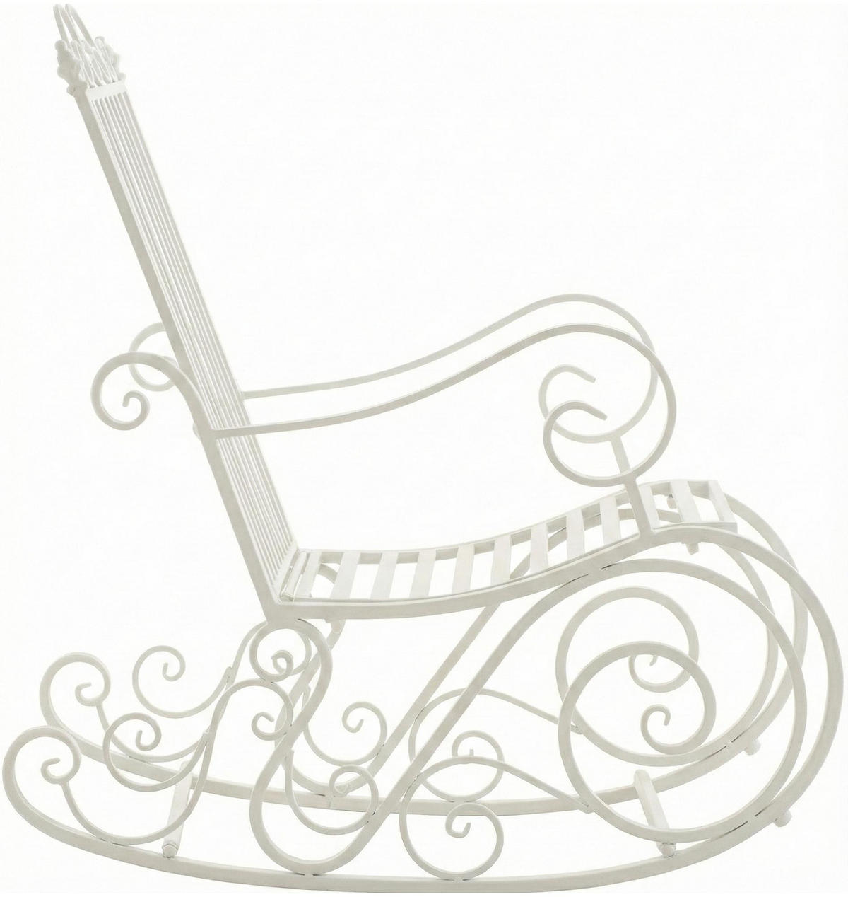 GARTENSCHAUKELSTUHL Metall Weiß - Weiß, Metall (56/94/90cm) - CLP