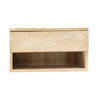 NACHTTISCH mit 1 Schubladen rechteckig aus Mangoholz 45x30x25cm, natürlich - Braun, Holz (45/25/30cm) - Giga Meubel