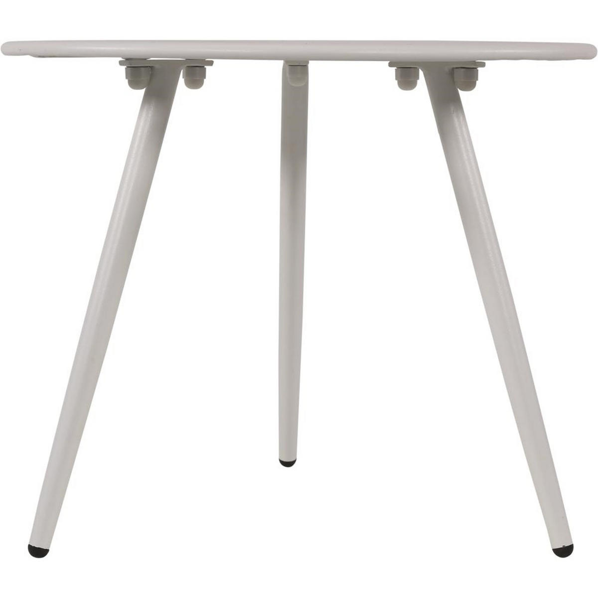 BEISTELLTISCH Rafael - Weiß - 45/45/35 cm - Weiß, Metall (45/45/35cm) - Lesli Living