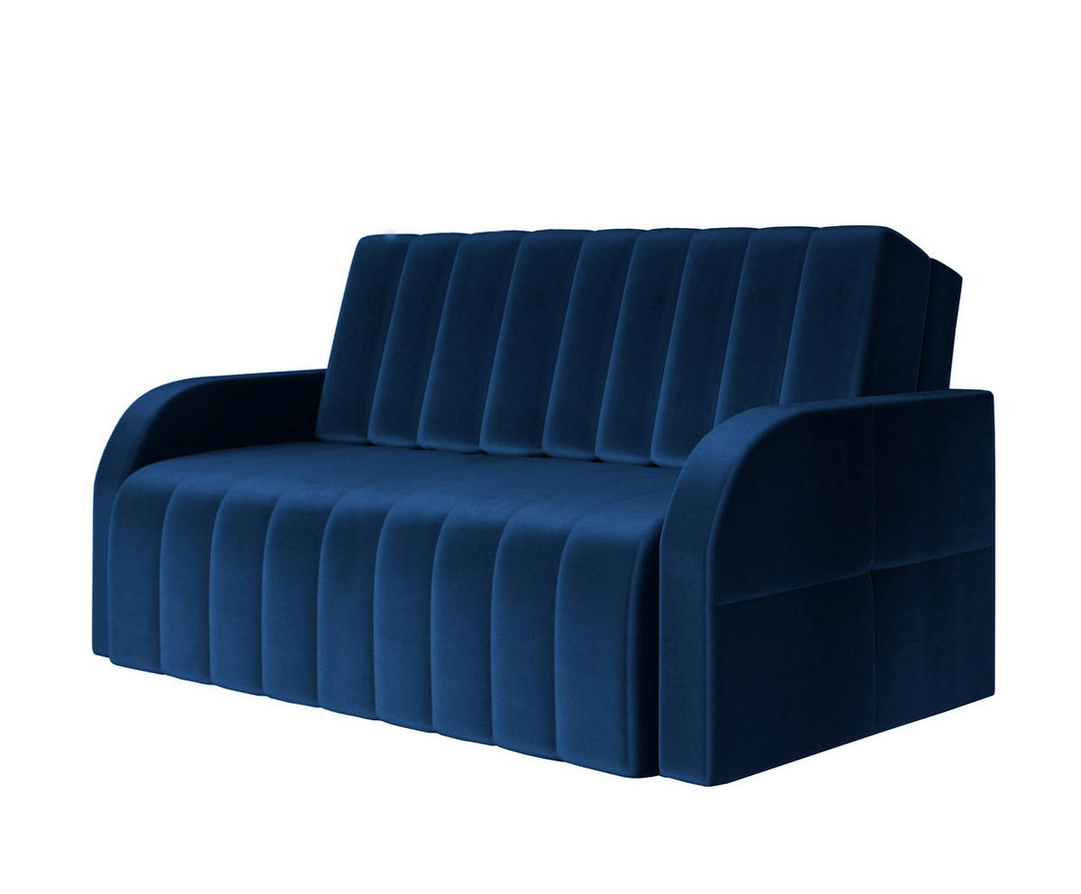 SCHLAFSOFA Montana 120 - Dunkelblau - Dunkelblau, Holz (141/90/104cm) - Möblo