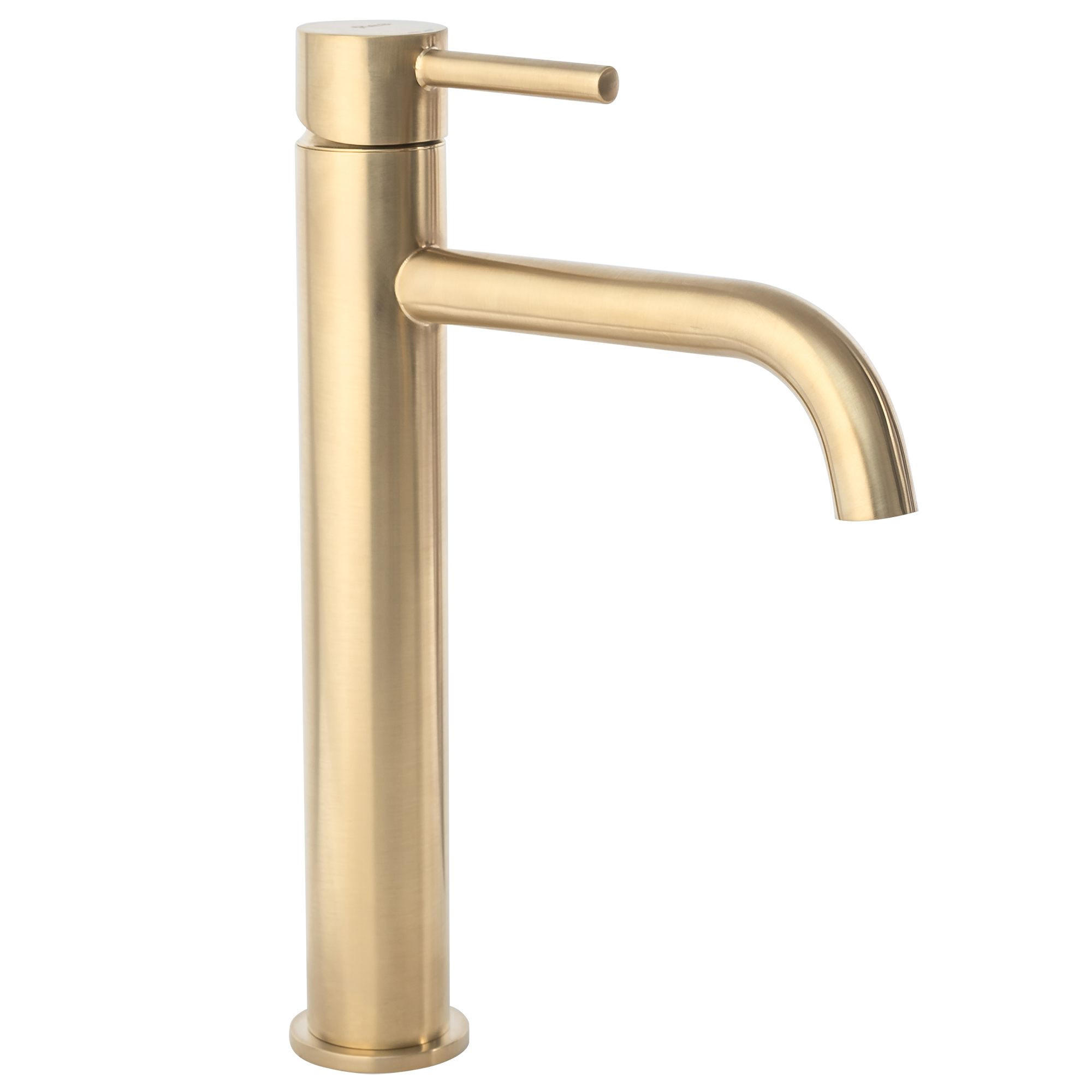 WASCHBECKENARMATUR LUNGO BRUSH GOLD HIGH 18/5/28 cm - Goldfarben, Metall (5/28/18cm) - REA