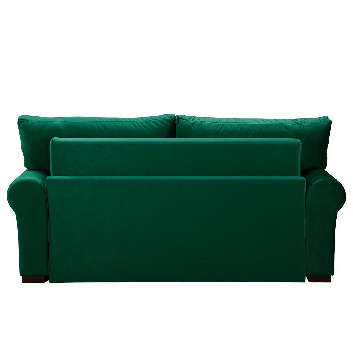 SCHLAFSOFA - Transparent/Grün, Birkenholz/Textil (185/95/90cm) - home24