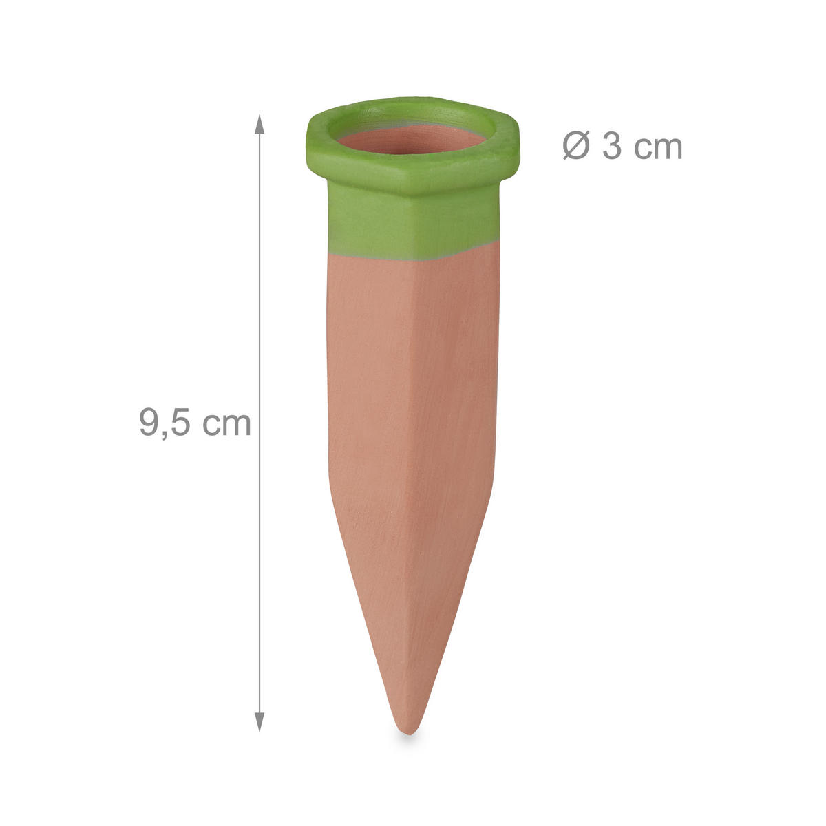 4XTONSPITZEN - Hellbraun, Keramik (3/9.5/3cm) - Relaxdays