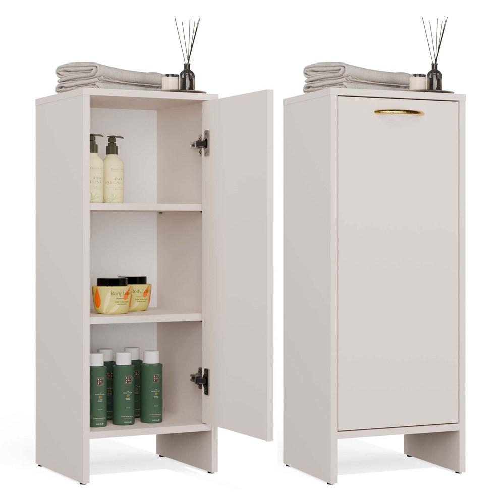 XXXLutz Badezimmerschrank Kaschmir 35x90x30 cm