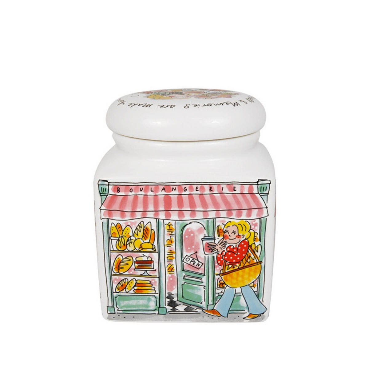 VORRATSDOSE Blond Birthday - Menu's & Memories in Bunt - 20cm - Multicolor, Keramik (16/20/16cm) - Blond Amsterdam