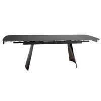 ESSTISCH Bardi Schwarz Marmor / Schwarz Matt 160-240 / 90 / 75cm - Schwarz, Holz/Keramik (90/240/75cm) - Feldmann-Wohnen