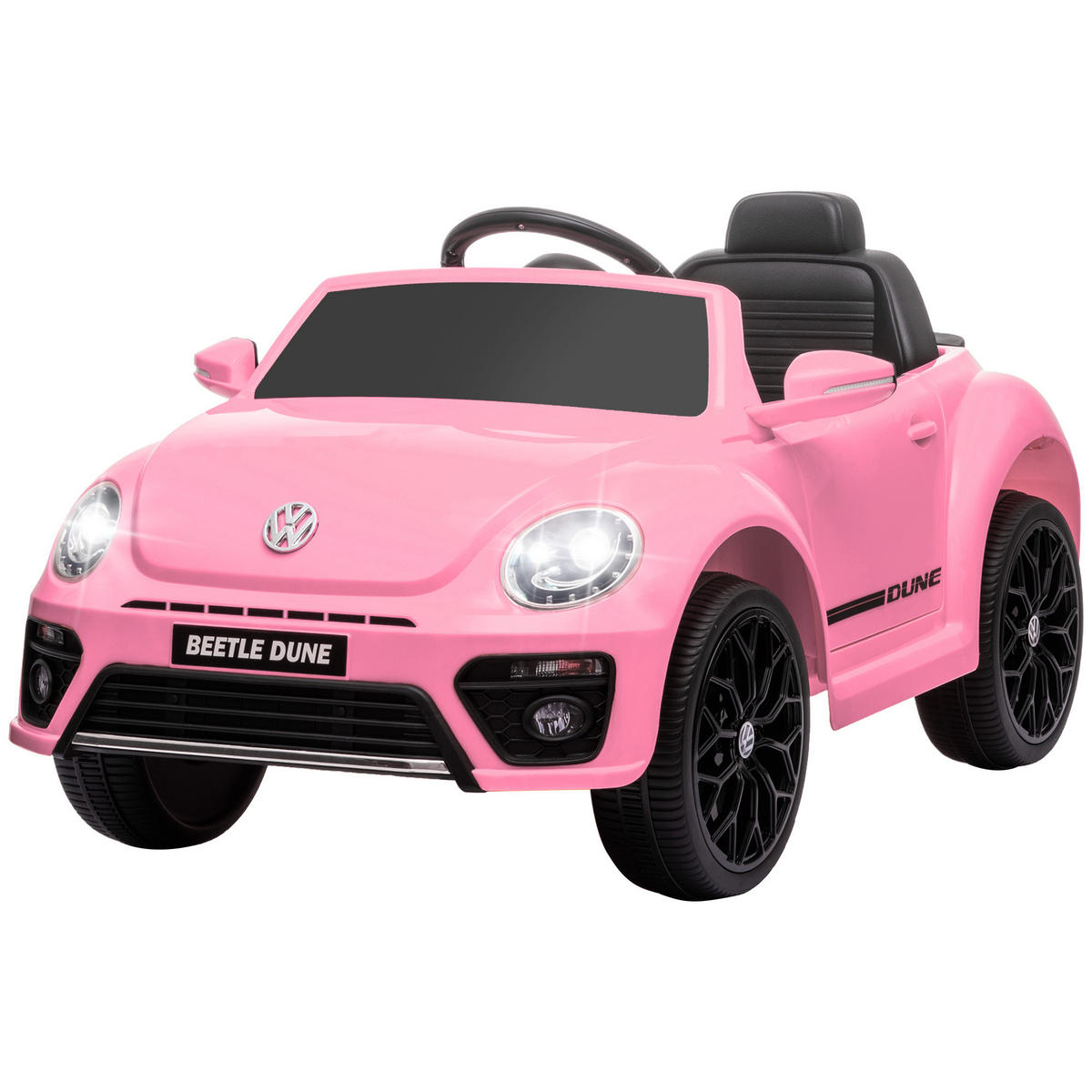 ELEKTRO-KINDERFAHRZEUG DE-06199 VW Käfer lizenziert mit Fernbedienung und Musik Rosa - Pink, Kunststoff/Metall (97/56.5/46cm) - ComfortXL