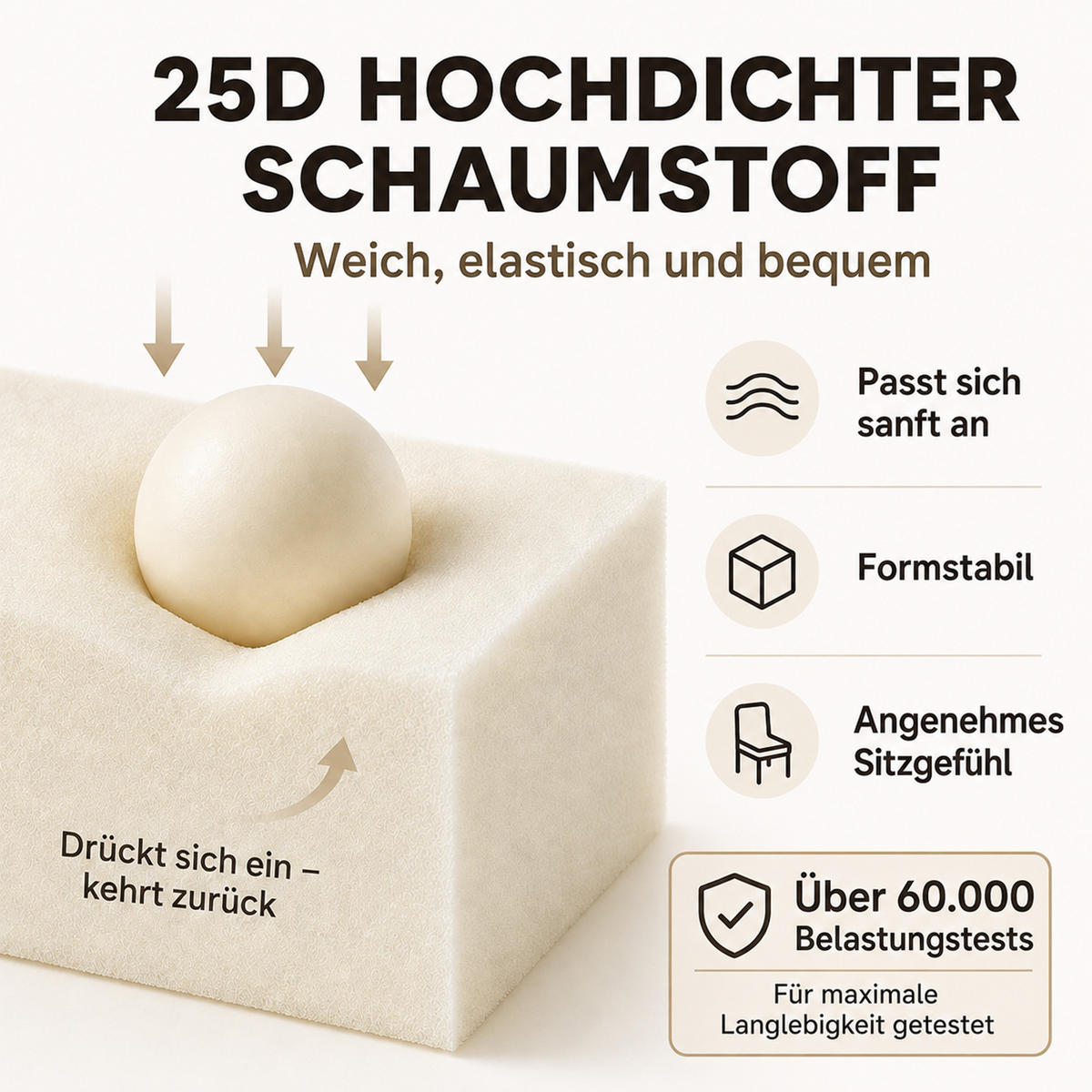 ESSZIMMERSTÜHLE 6er-Set Samt Drehbar Metall Beige - Beige, Textil (63/87/50cm) - FLIEKS