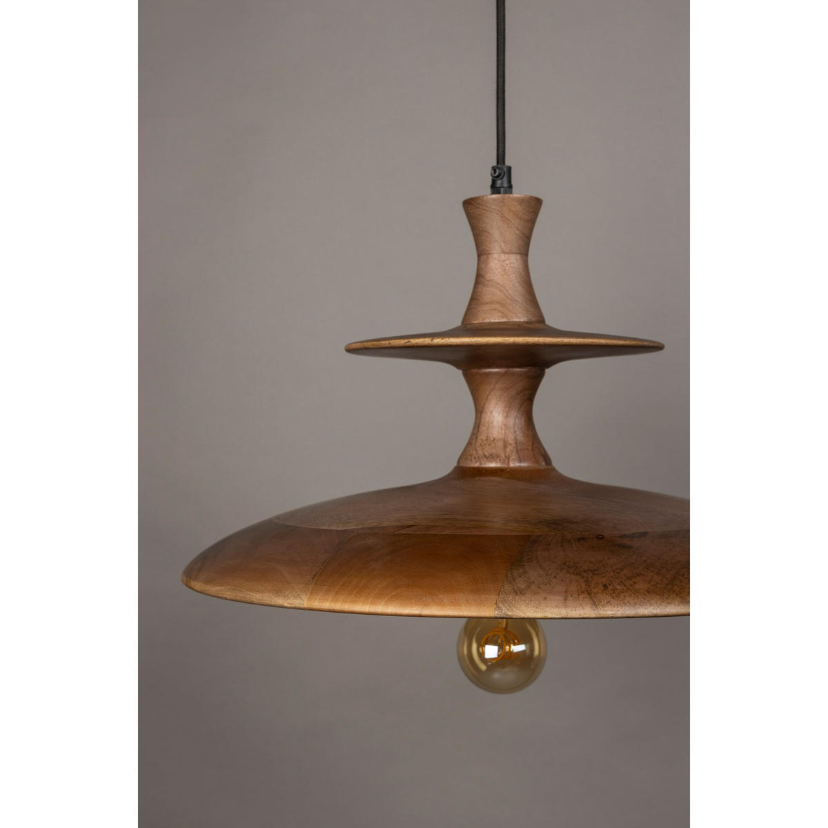 PENDELLEUCHTE Cath 43 cm Braun - Beige, Holz (43/43/25cm) - Dutchbone