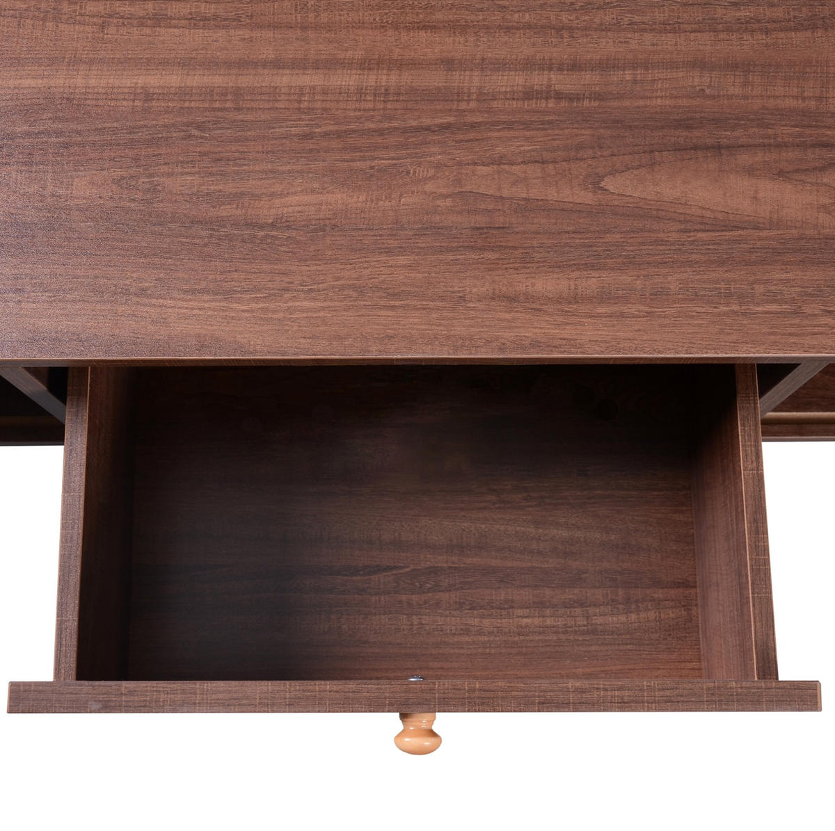 COUCHTISCH aus MDF 110x55x38,5 cm in Natur mit Stauraum - Naturfarben, Holzwerkstoff (110/55/38.5cm) - Modfu