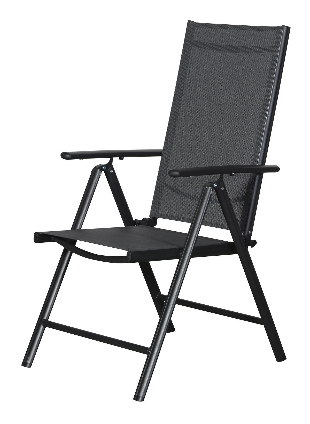 GARTENSTUHL 2er Set Schwarz - Schwarz, Holzwerkstoff (55/105/68cm) - ebuy24
