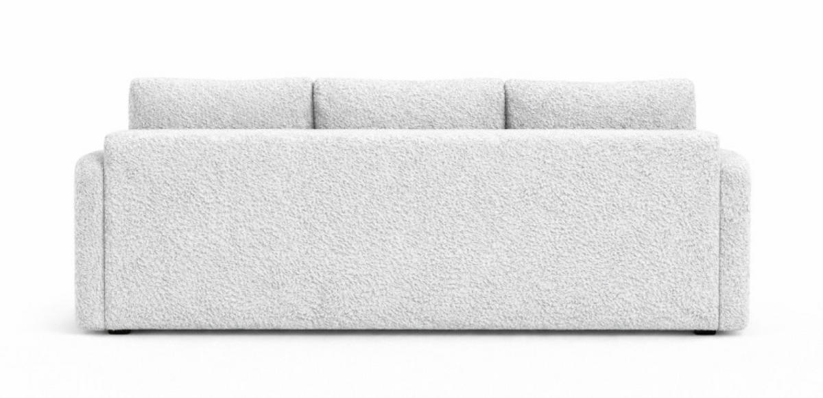 SOFA Hellgrau SISI Mit Schlaffunktion - Hellgrau/Grau, Textil (207/90/87cm) - Sepro Meble