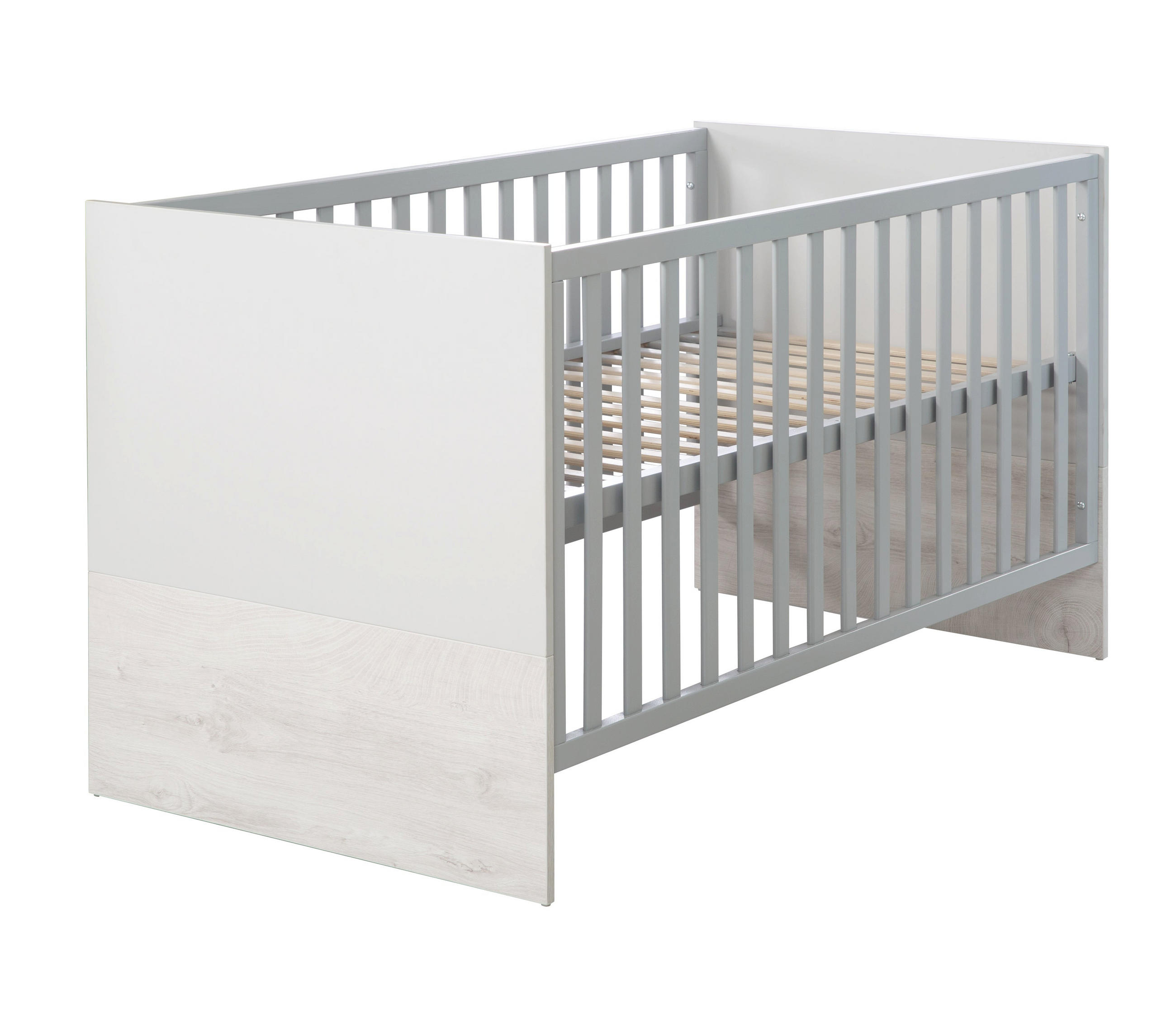 BABYBETT Maren 2 70 x 140 cm - Hellgrau, Holzwerkstoff (70/140cm) - Roba