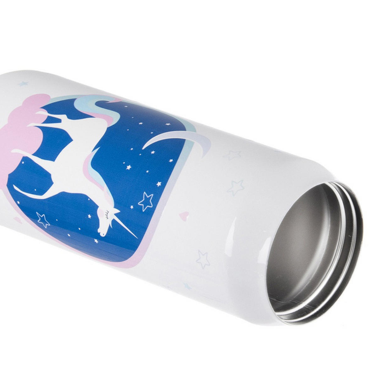 THERMOBECHER Dose Einhorn 500 ml Weiß - Weiß, Metall (0.5L) - Orion 