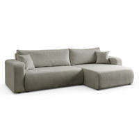ECKSOFA VESPO XL mit Schlaffunktion und Bettzeugkasten - Braun, Textil (267/143cm) - Lookway