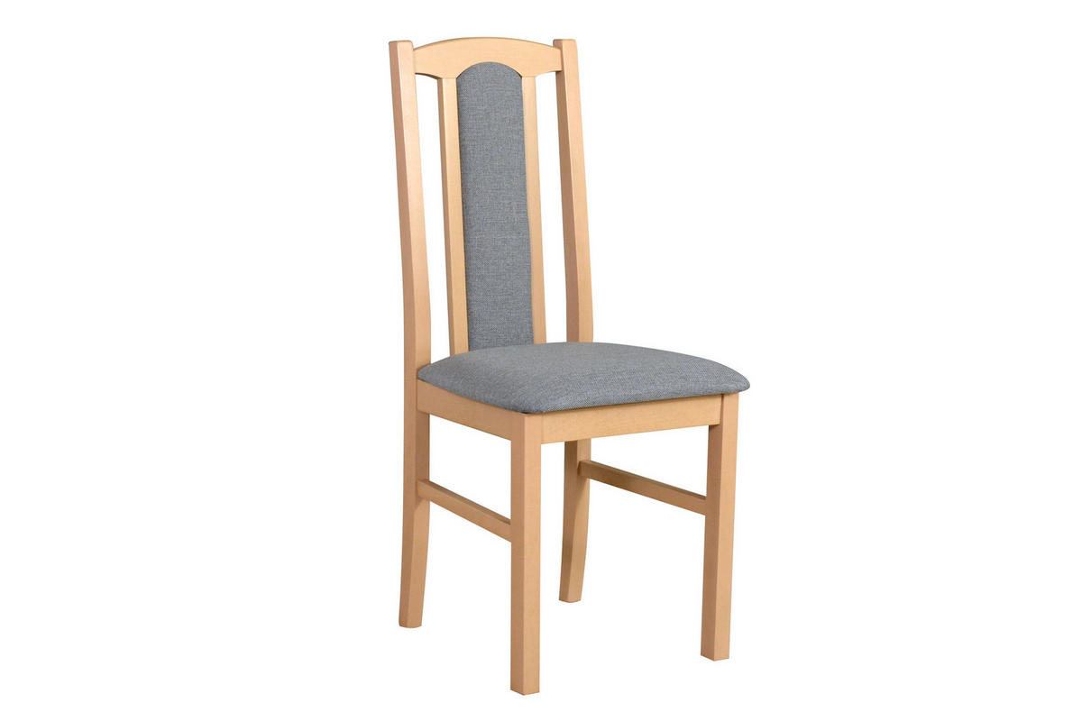 ESSZIMMERSTUHL - Set 2x Bos 7 sonoma, hygge 91 - Grau/Sonoma Eiche, Holz (43/96/40cm) - Leaf Design