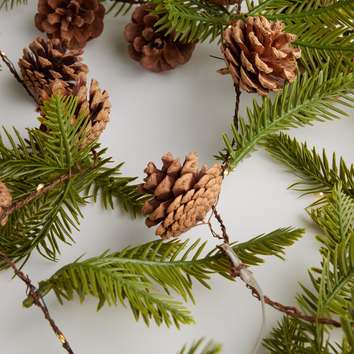 LED-GIRLANDE Frej, Grün, 160cm, Dekorative Weihnachtsdeko - Grün, Kunststoff (160cm) - home&you