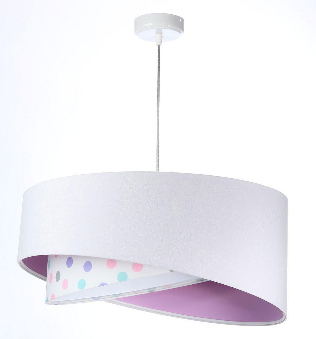 HÄNGELEUCHTE Rosa 50/23 cm - Pink, Kunststoff (50/1/23cm) - ONZENO