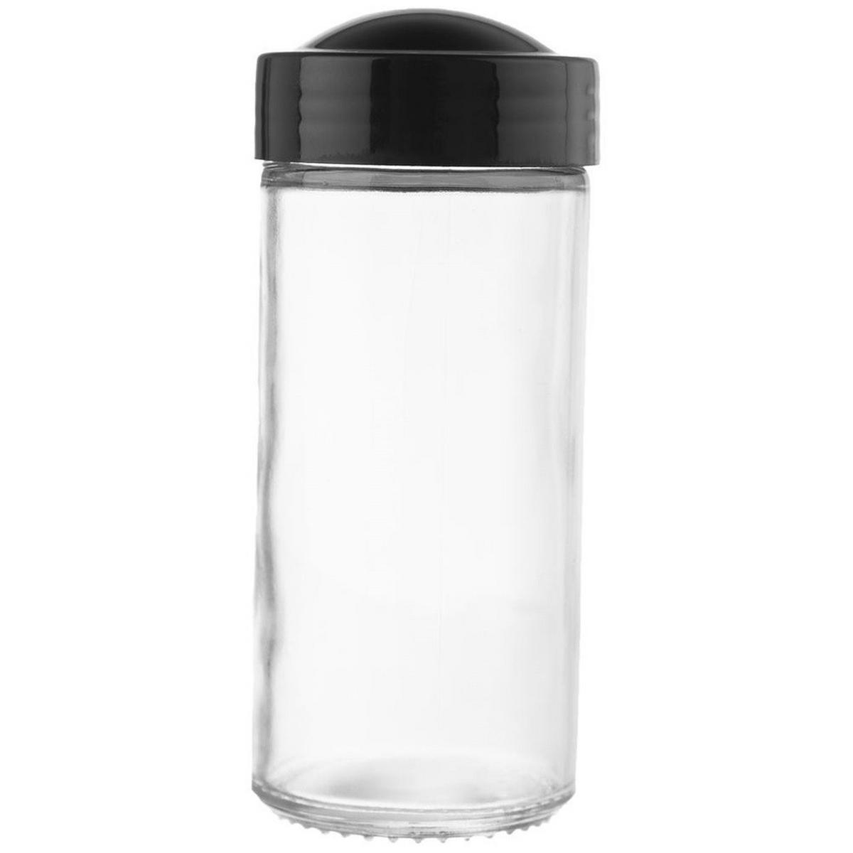GEWÜRZDOSE Sieb 100 ml Schwarz - Schwarz, Glas (4/10/4cm) - Orion 