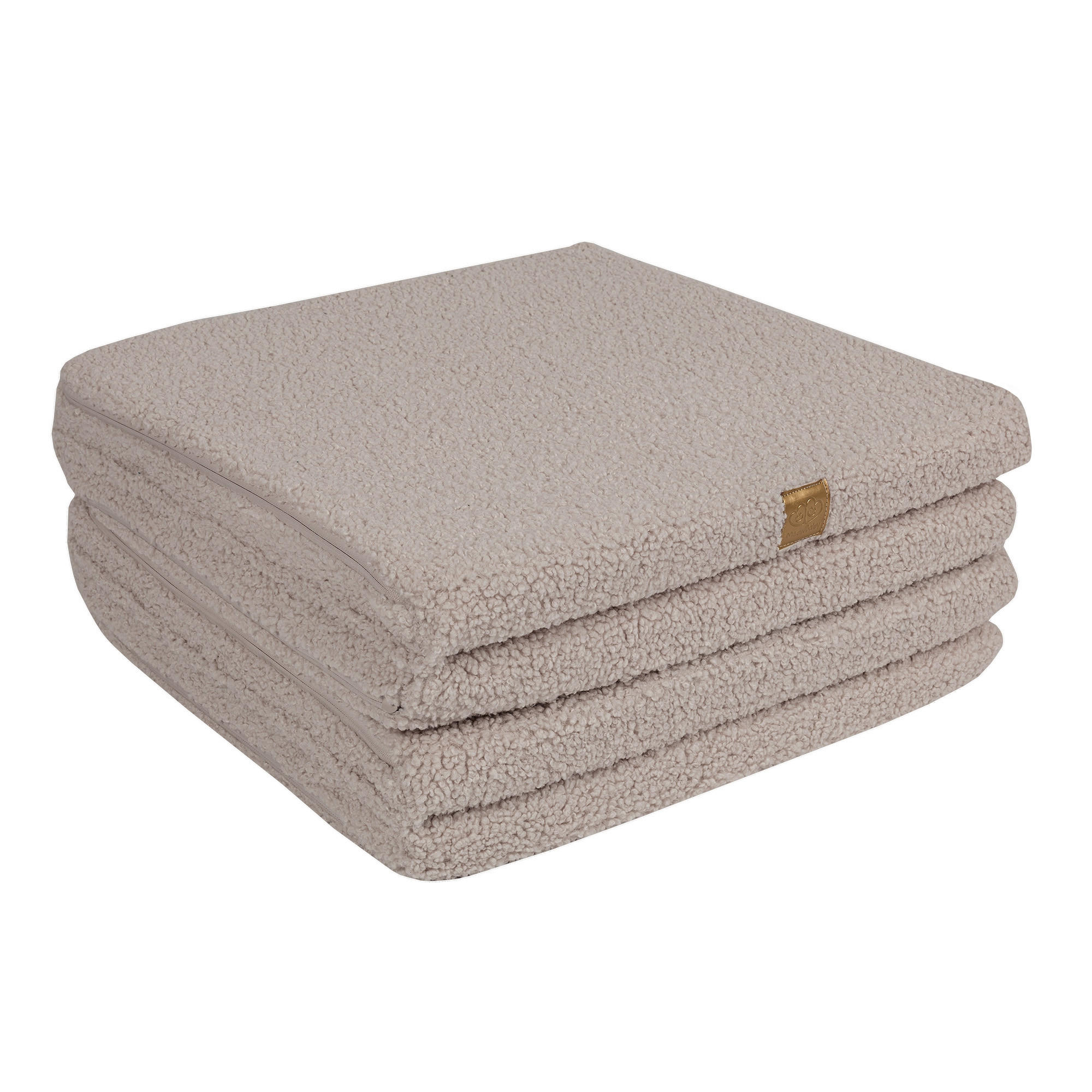 SPIELMATTE für Kinder, Quadrat, Bearly, Hellgrau - Hellgrau, Textil (120/120cm) - MeowBaby