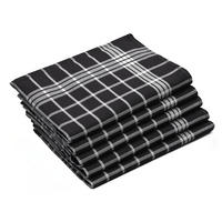 GESCHIRRTÜCHER, 5er-Set, 50x70 cm, 100% Baumwolle, Schwarz - Multicolor, Textil (50/70cm) - Zollner
