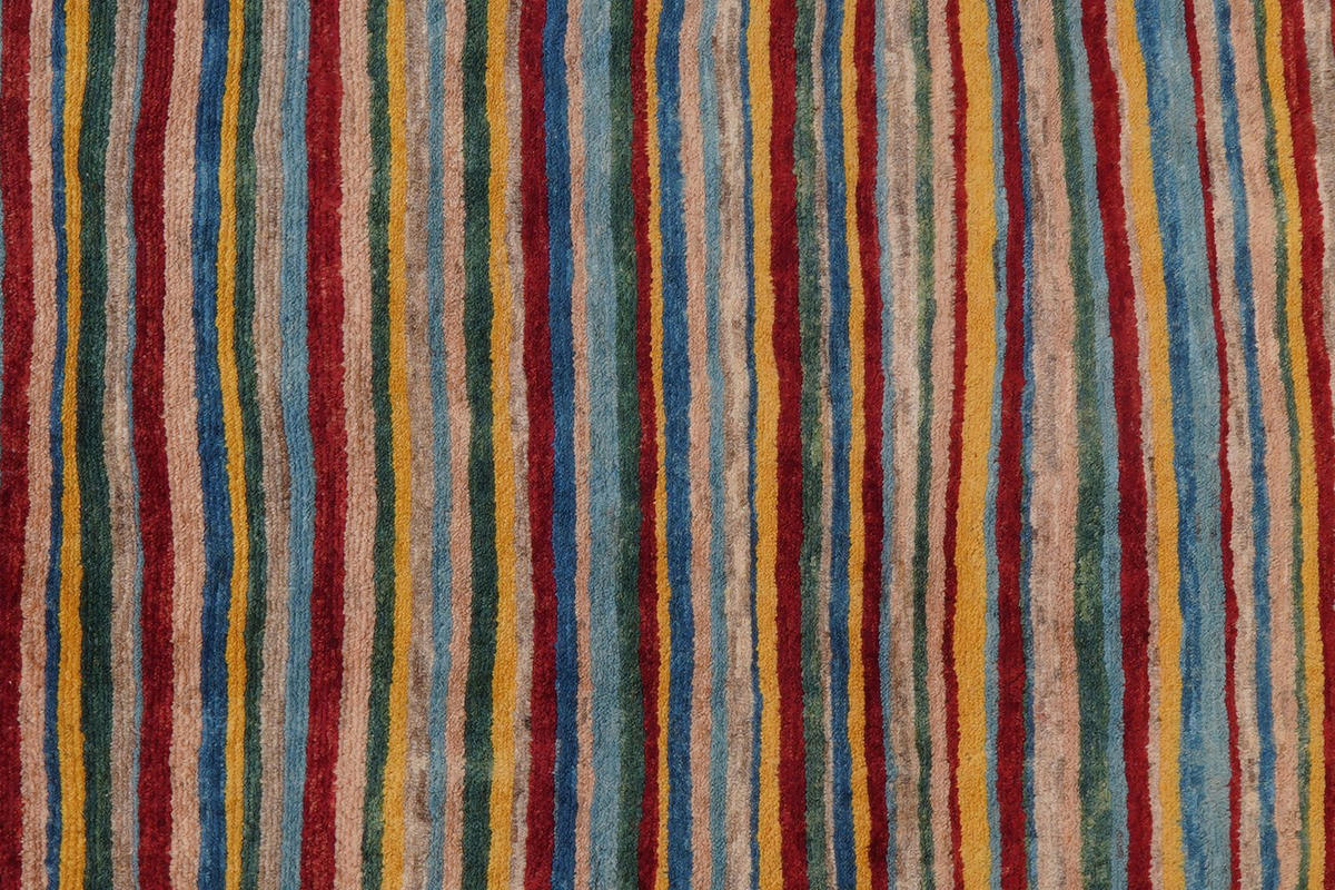 GABBEH-TEPPICH handgeknüpft Rizbaf Bunt 150/150 cm Schurwolle - Multicolor, Textil (150/150cm) - Looma