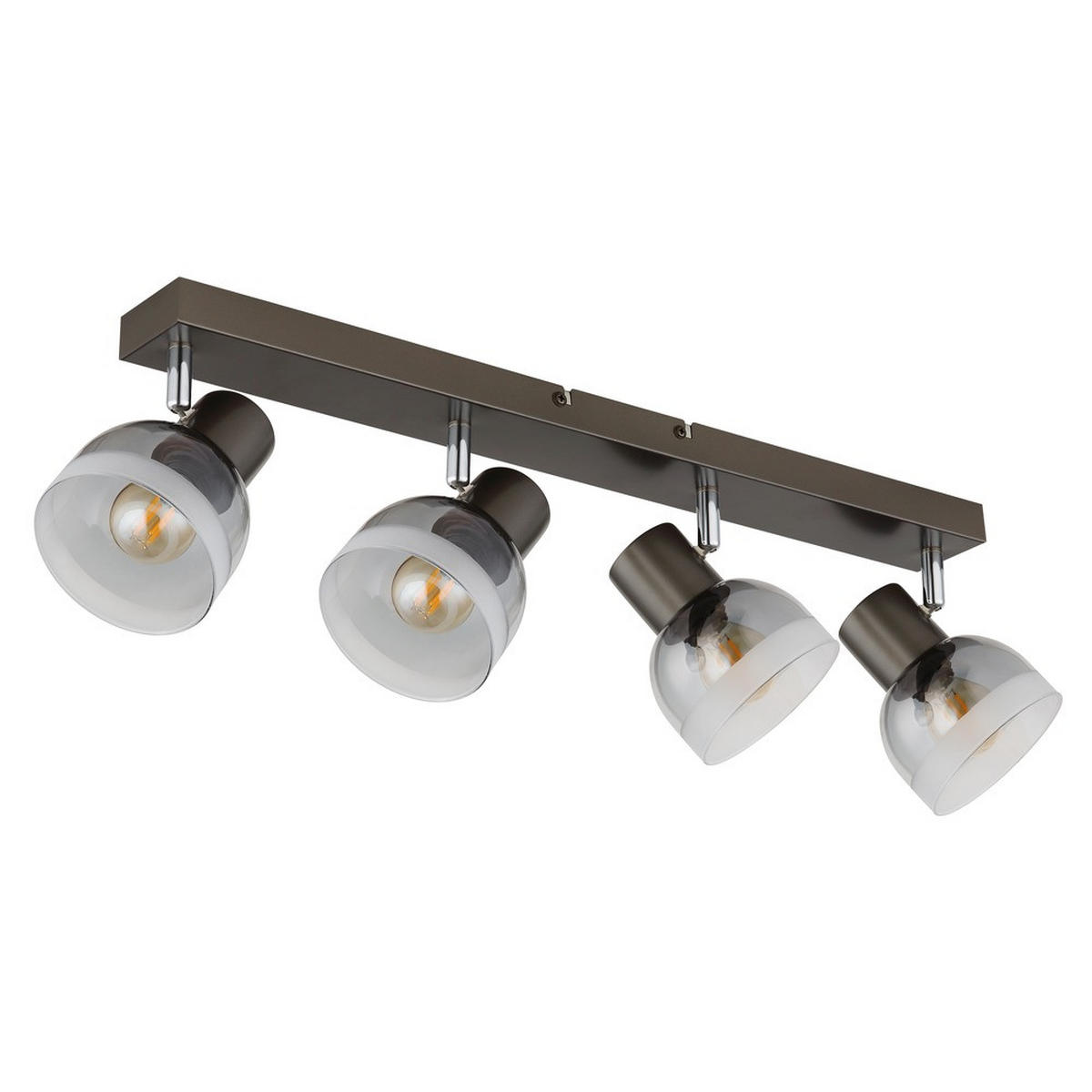 DECKENLEUCHTE KAIRO - Schwarz, Glas (56/10/14cm) - Globo Lighting