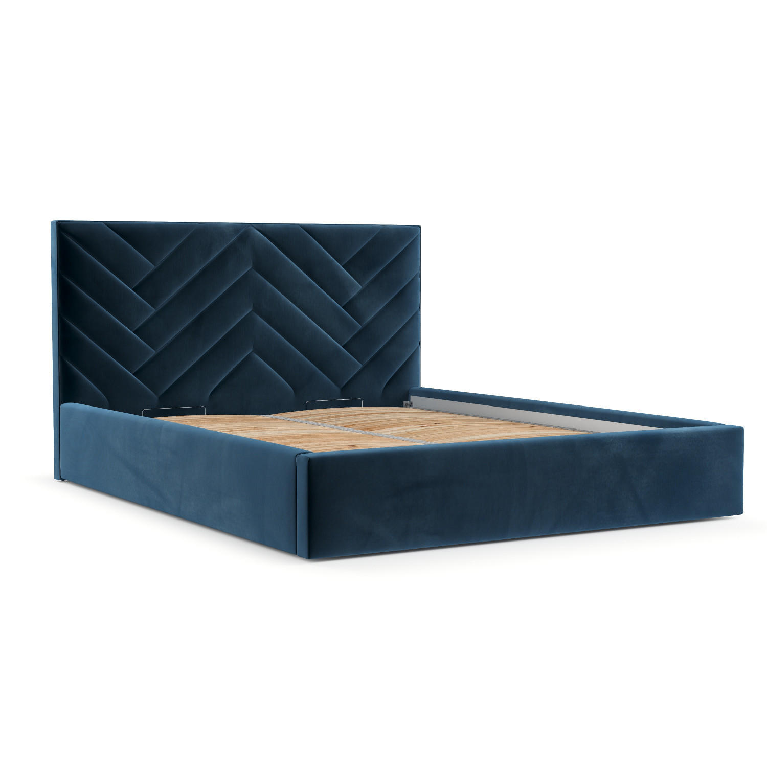 AltaBeds Polsterbett Dunkelblau 180x200 cm