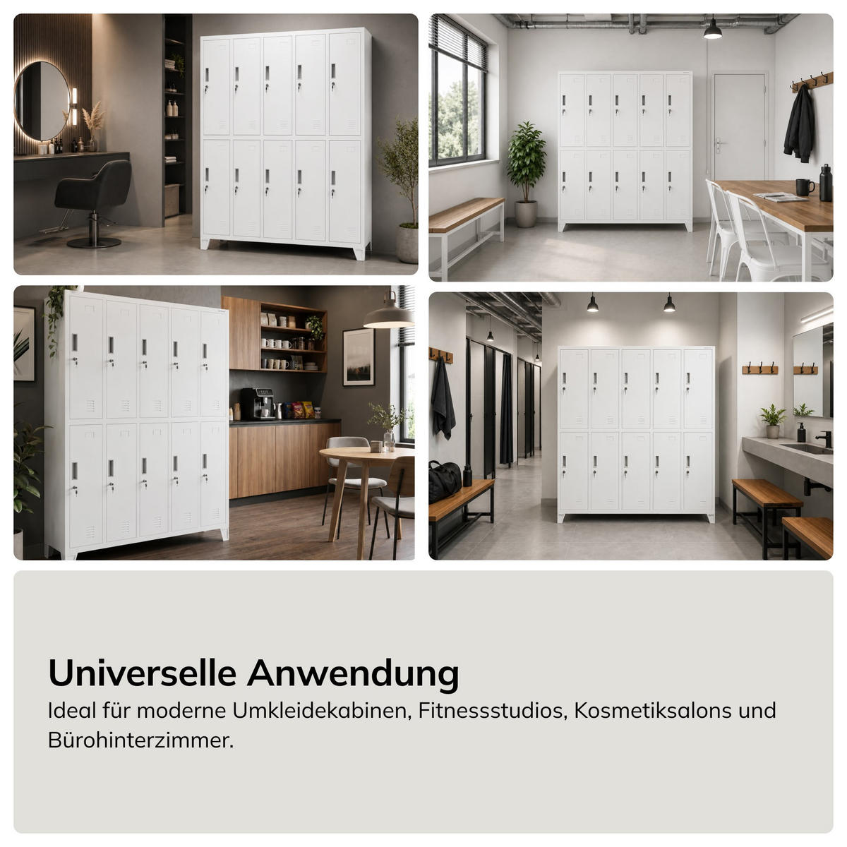 SCHLIESSFACHSCHRANK Bartek - Weiß, Metall (136/172/45cm) - Jan Nowak