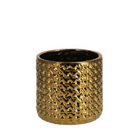 BLUMENTOPF Sylvi - Goldfarben, Stein (15/14.5cm) - home&you