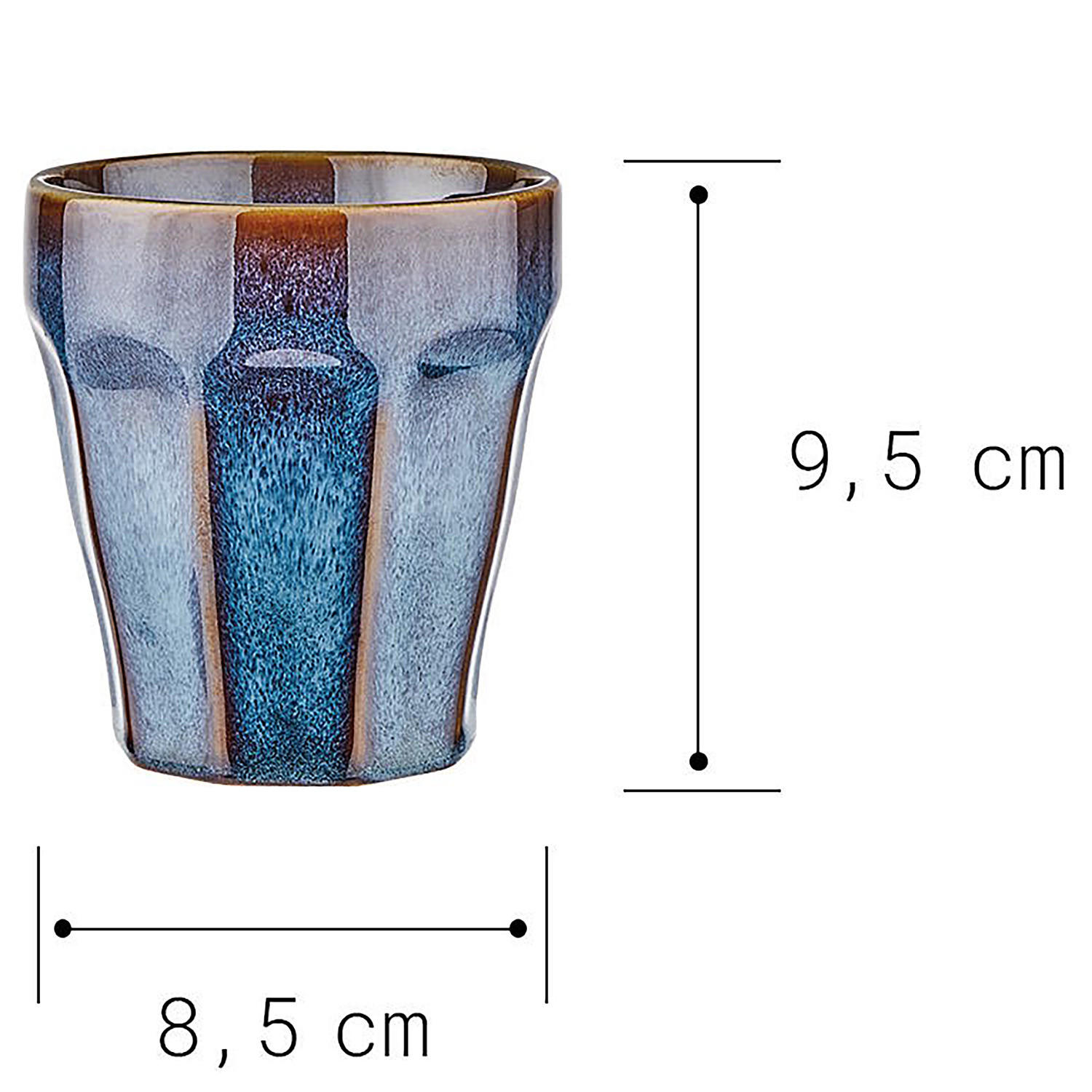 Thumbnail - Butlers Kaffeetasse, Blau, Keramik, Kaffee & Tee, Tassen, Kaffeetassen