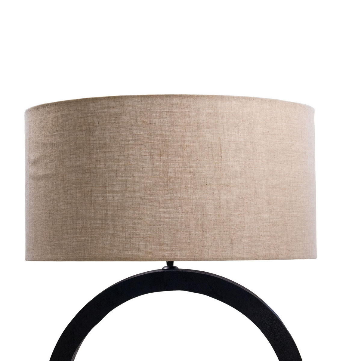 TISCHLAMPE aus Holz 55cm, schwarz - Schwarz, Holz (55/55/86cm) - Giga Meubel