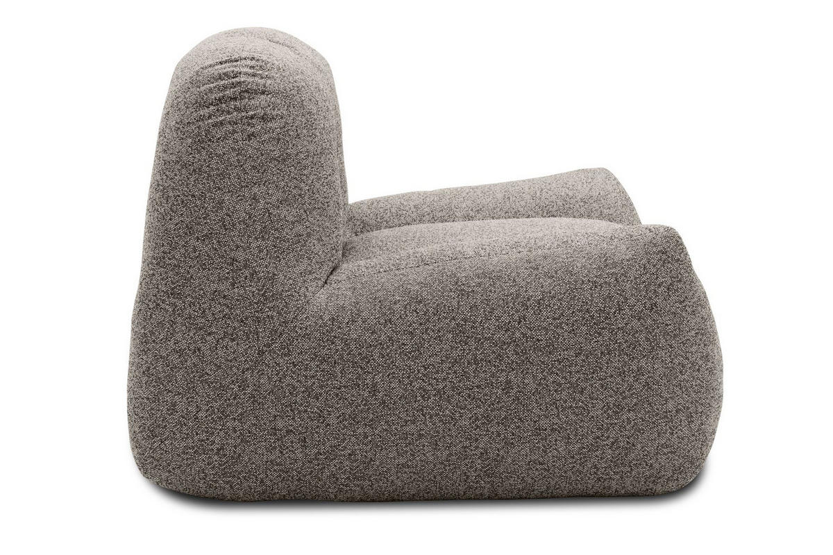 GARTENLOUNGE-SESSEL Branizlawa 103x71x102 mit Outdoorbezug zementgrau - Grau, Kunststoff (103/71/102cm) - 58aufmkessel