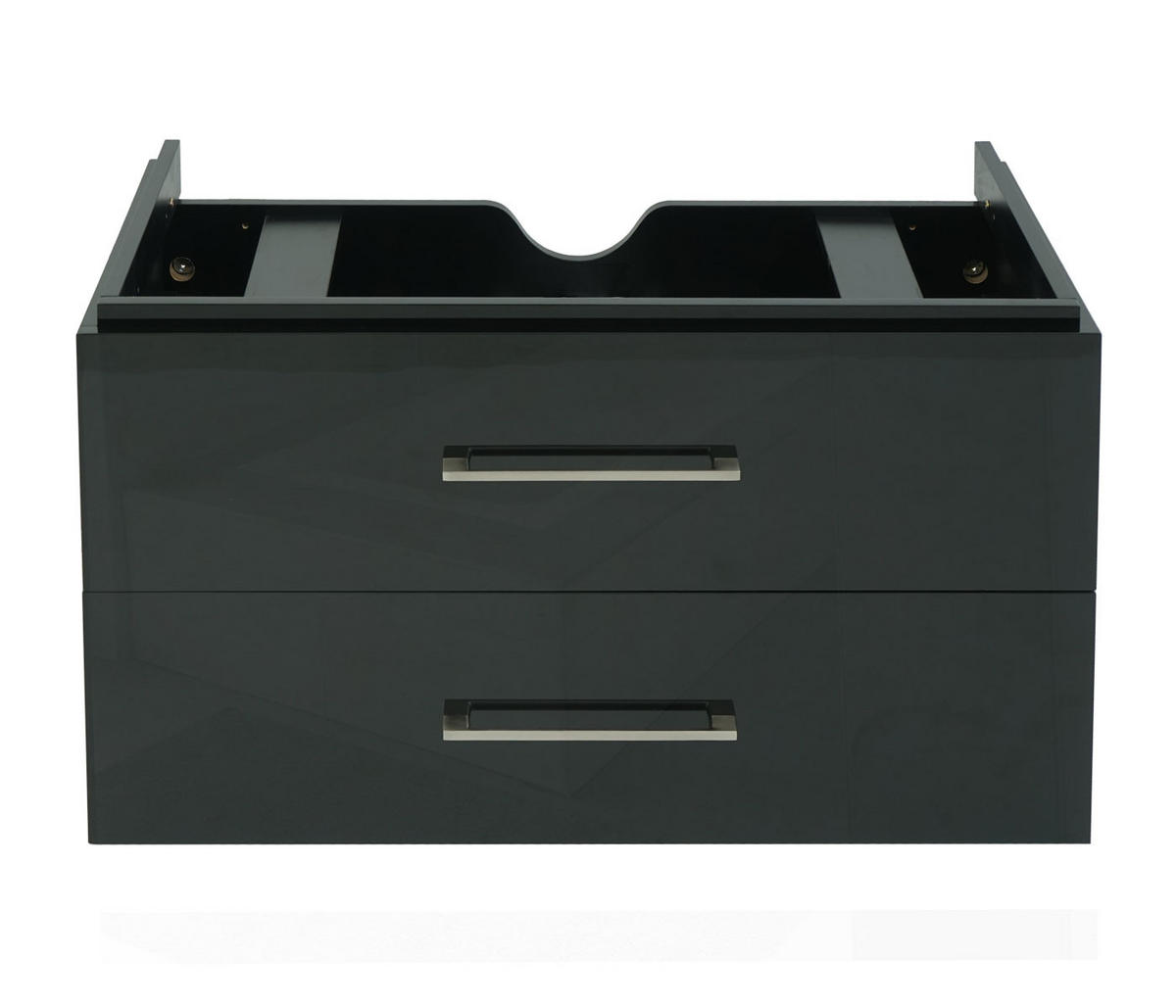 WASCHBECKENUNTERSCHRANK PREMIUM Schwarz - Schwarz, Holz (89/54/46cm) - MCW