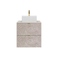 EINZELWASCHTISCH - 60 cm x 46 cm - Holz, Platte - Beige - RINAREL - Beige, Holz (60/60/46cm) - Vente-Unique