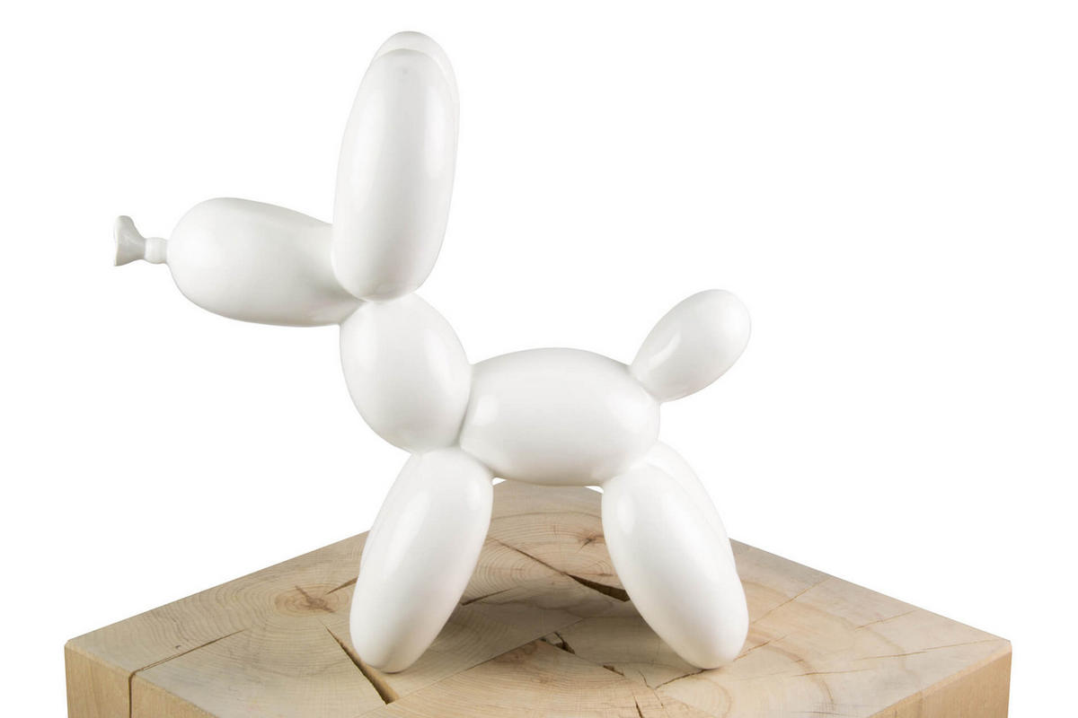 SKULPTUR Weiß 28/26 cm - Weiß, Stein (0.95/26/10cm) - KUNSTLOFT