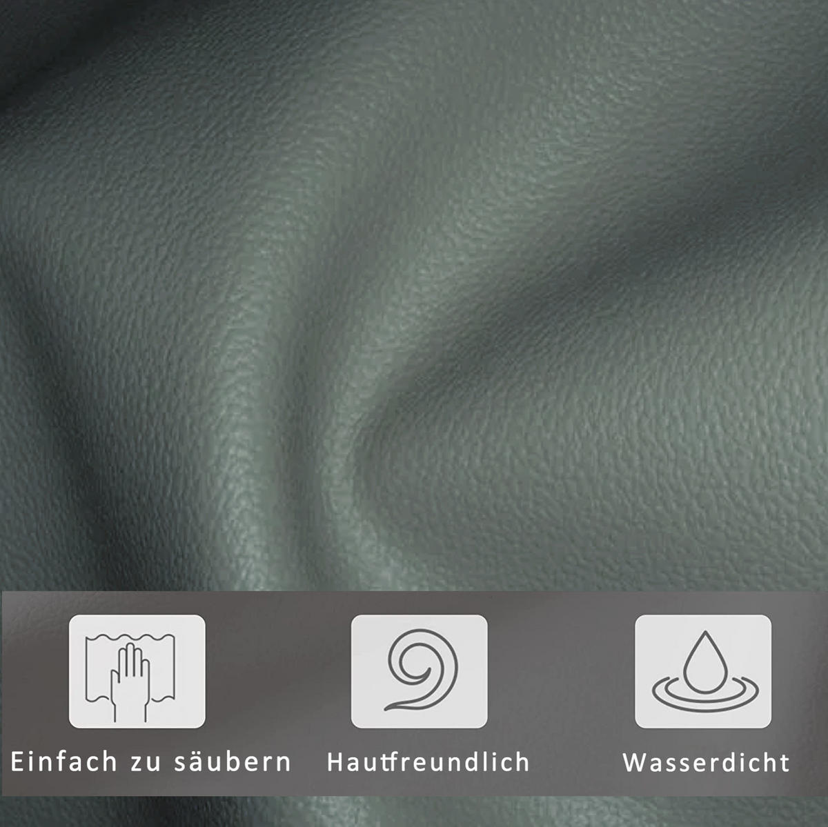 POLSTERBETT mit LED und Bettkasten 160x200 cm Kunstleder Grau - Grau, Metall (160/200cm) - Meubliv