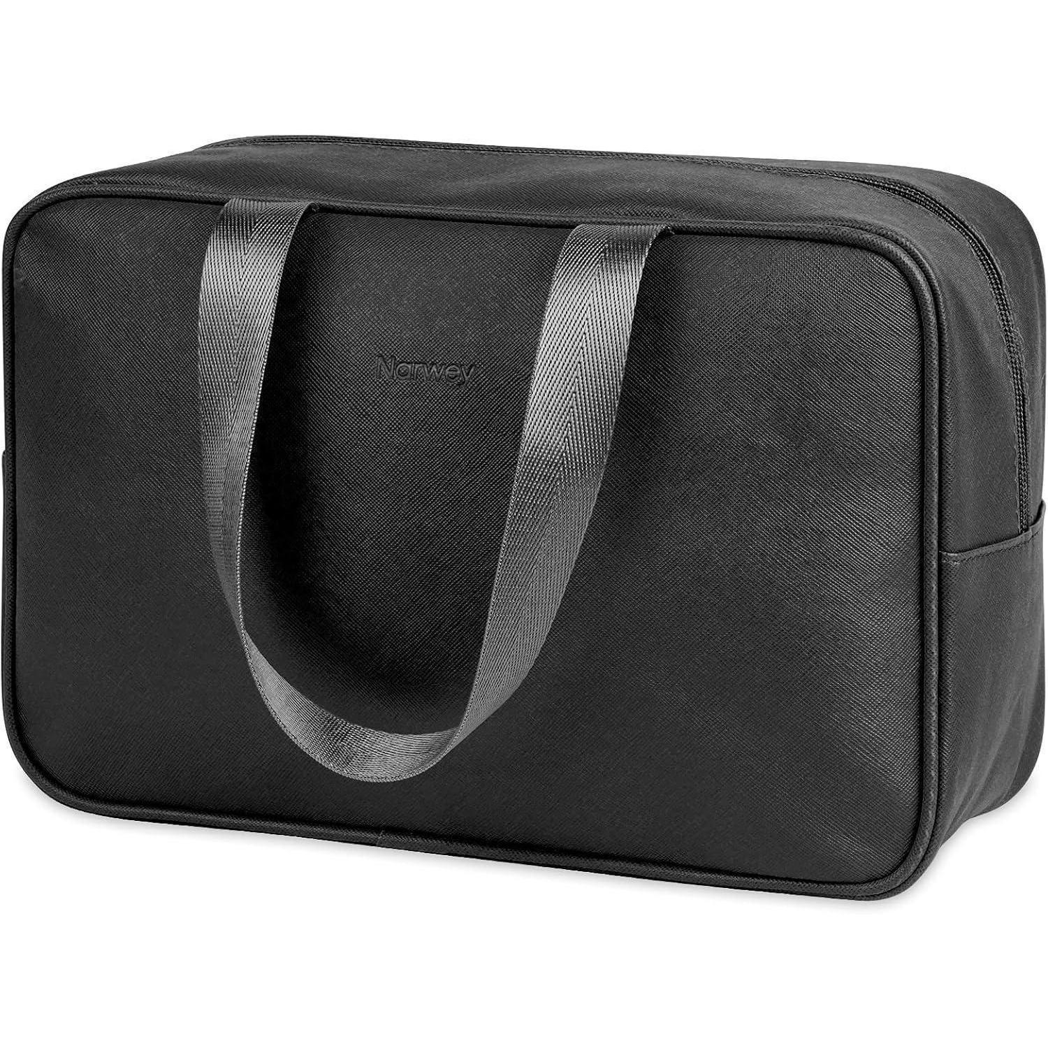 KULTURBEUTEL Schwarz 30 x 20 x 12 cm - Schwarz, Kunststoff (1/1/2cm)